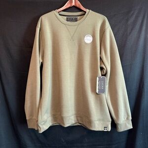 Jachs New York Crewneck Pullover Sweatshirt Men’s XXL Stretch Sherpa Lined Green